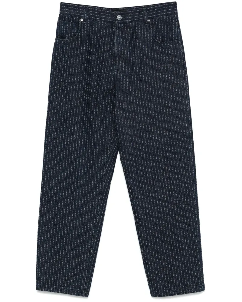 Fendi Jeans mit Ziernähten - Blau Blau