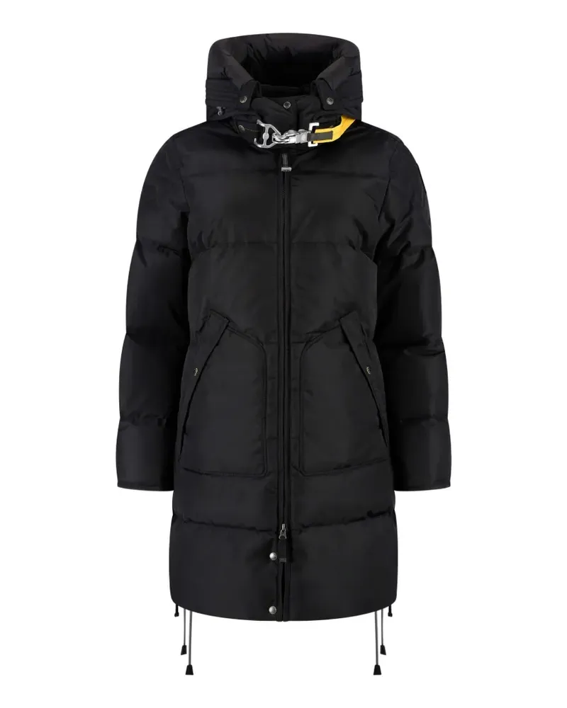 Parajumpers Long Bear quilted hooded jacket - Schwarz Schwarz
