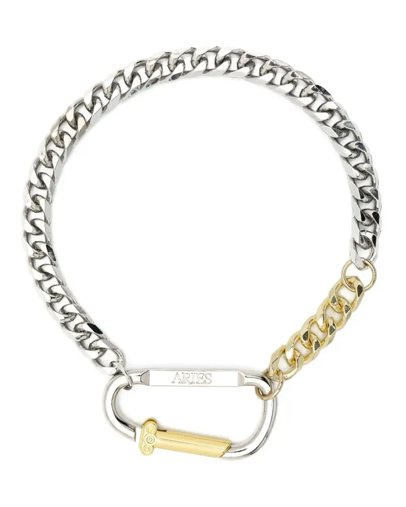 Aries Halskette mit Karabinerverschluss - Silber Silber