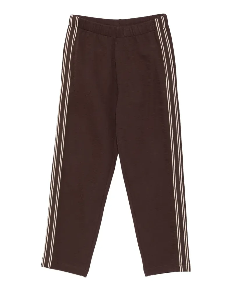 HUGO BOSS Levete side-stripe track pants - Braun Braun
