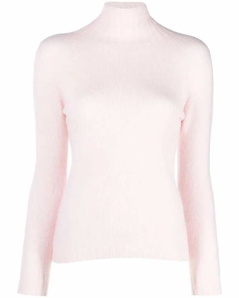 ARAGONA Strickpullover mit Stehkragen - Rosa Rosa