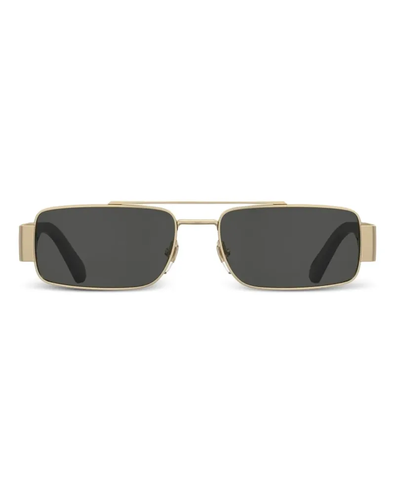 Moschino Sonnenbrille mit eckigem Gestell - Gold Gold