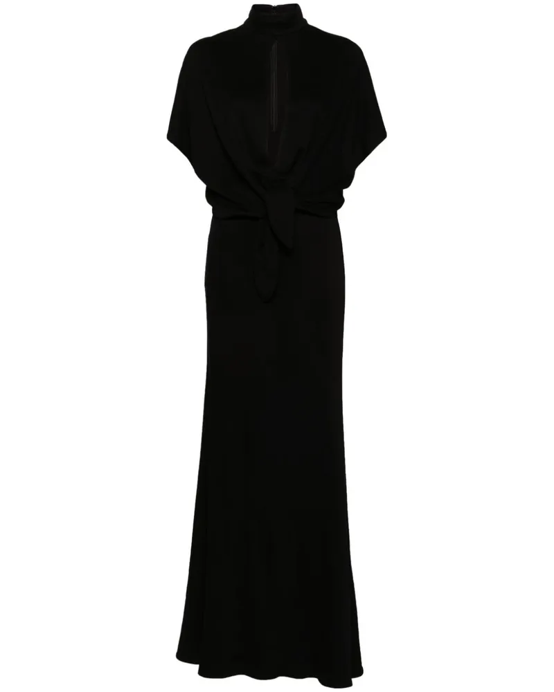 Roberto Cavalli Kleid mit Knotendetail - Schwarz Schwarz