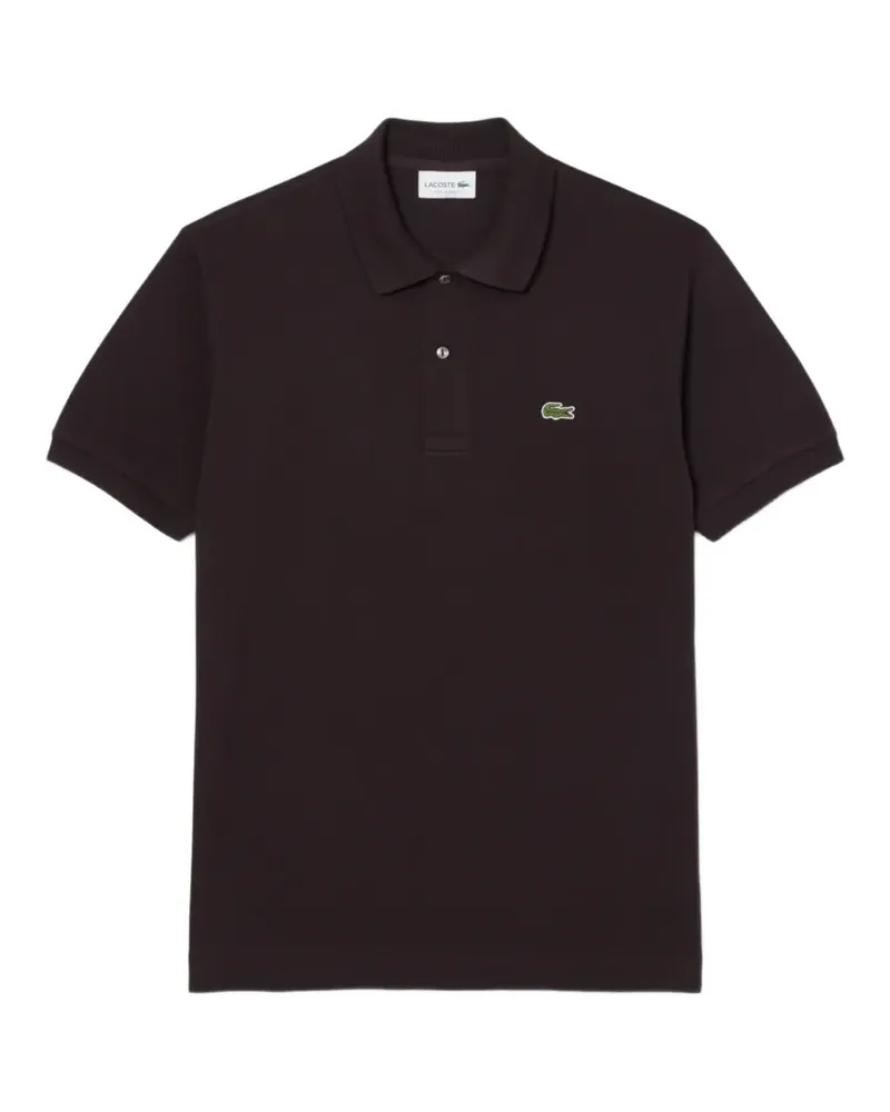 Lacoste Original buttoned cotton polo shirt - Braun Braun