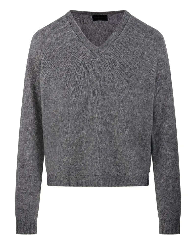 Roberto Collina Pullover mit V-Ausschnitt - Grau Grau