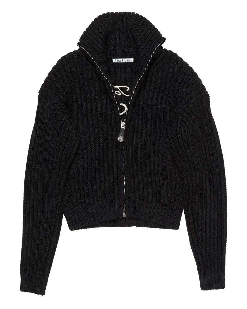 Acne Studios zip-fastening cardigan - Schwarz Schwarz