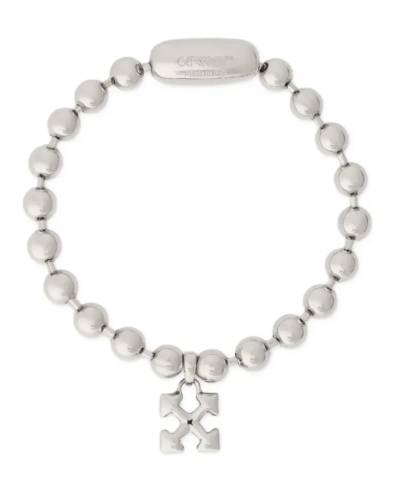 OFF-WHITE Arrow ballchain bracelet - Silber Silber
