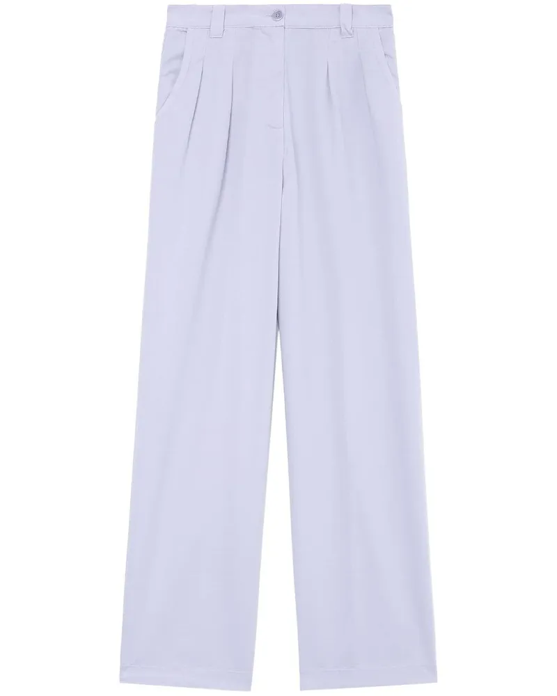 A.P.C. Hose mit weitem Bein - Violett Violett