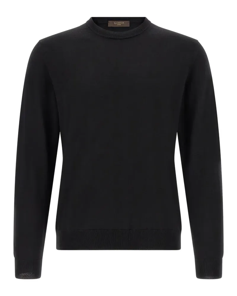 Zanone Klassischer Pullover - Schwarz Schwarz