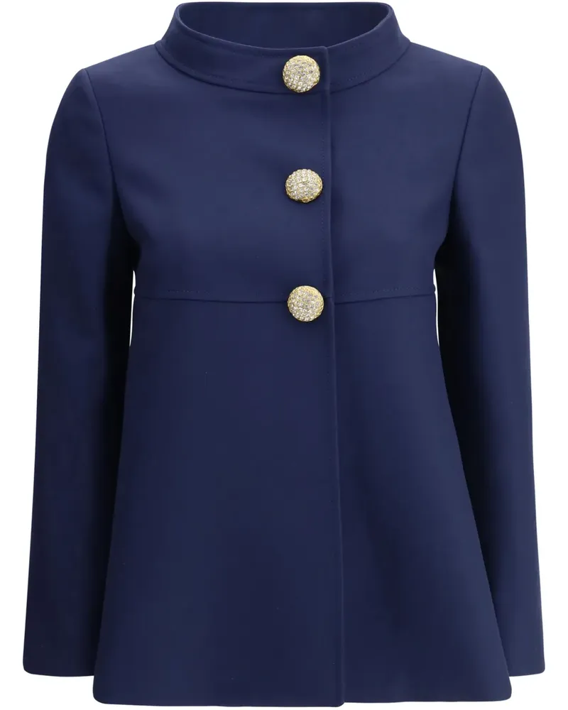 Valentino Garavani Geknöpfte Jacke - Blau Blau