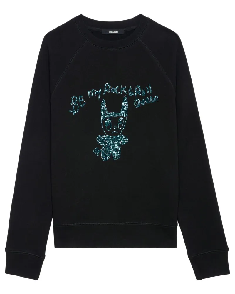 Zadig & Voltaire Upper Strass Sweatshirt - Schwarz Schwarz