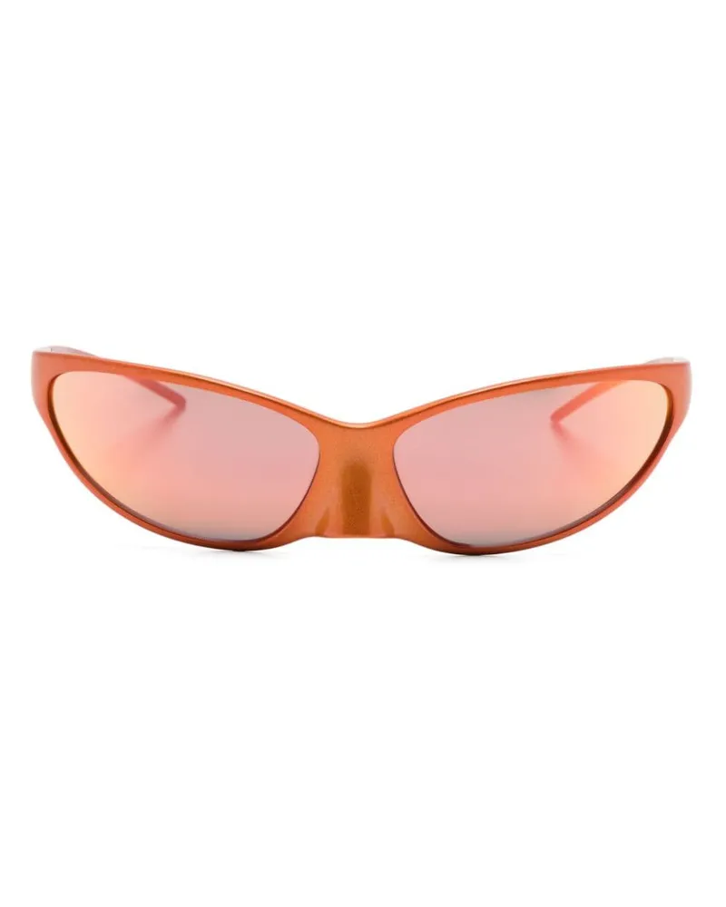 Balenciaga Verspiegelte 4G Cat-Eye-Sonnenbrille Orange