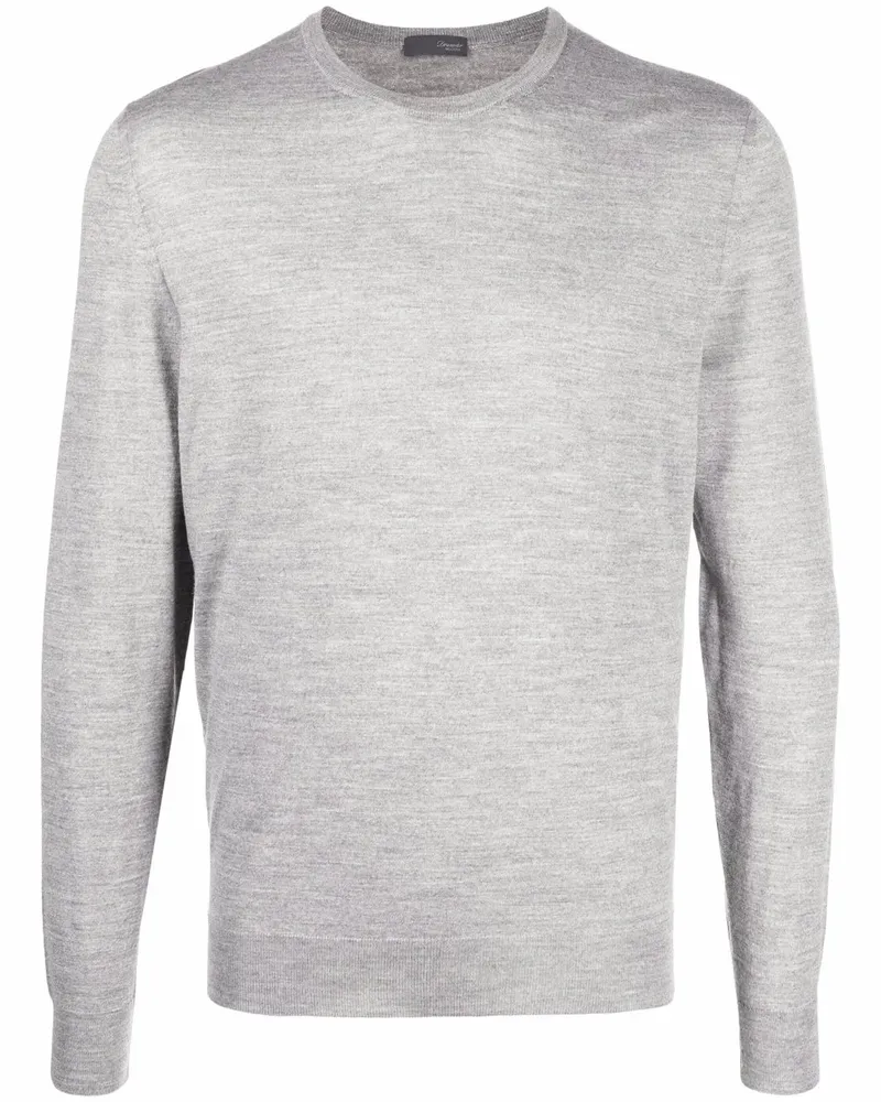Drumohr  Pullover mit Rundhalsausschnitt - Grau Grau