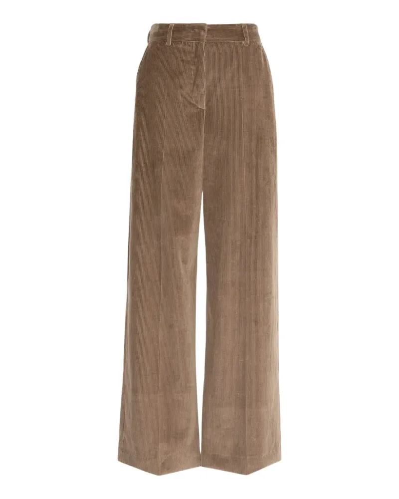 Max Mara Tania Wide-Leg-Hose aus Cord - Braun Braun