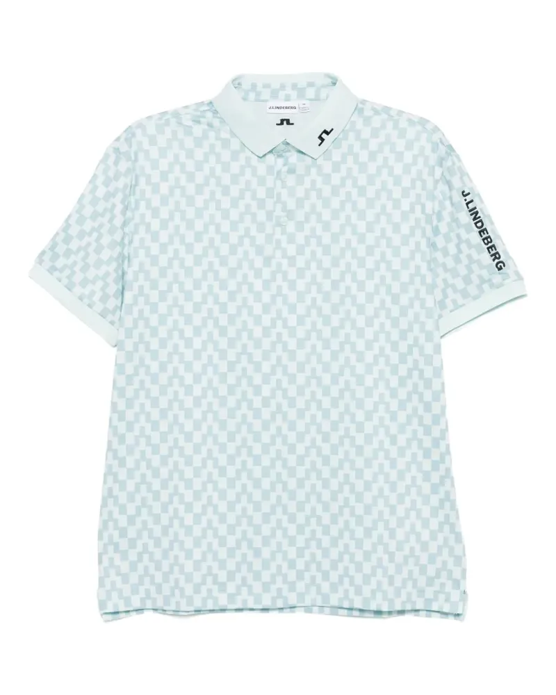 J.Lindeberg Kurzärmeliges Tour Poloshirt - Blau Blau