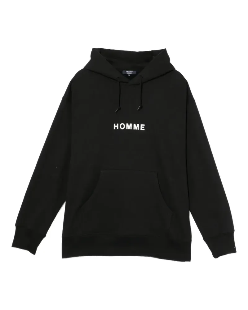 Comme des Garçons Hoodie mit Logo-Print - Schwarz Schwarz