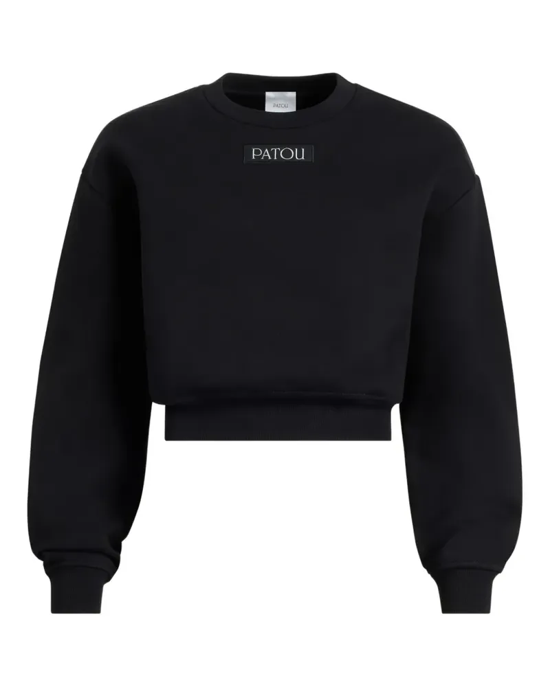 Patou Sweatshirt mit Logo-Patch - Schwarz Schwarz