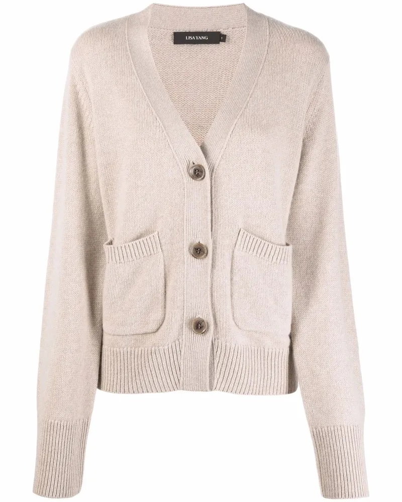 Lisa Yang Geknöpfter Cardigan - Nude Nude