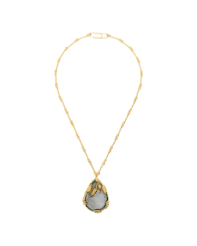 Aurélie Bidermann Françoise paperclip-fastening necklace - Gold Gold