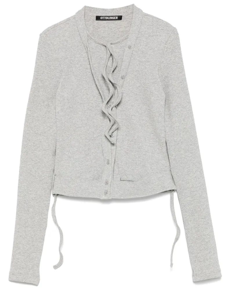 OTTOLINGER Cardigan mit doppeltem Verschluss - Grau Grau