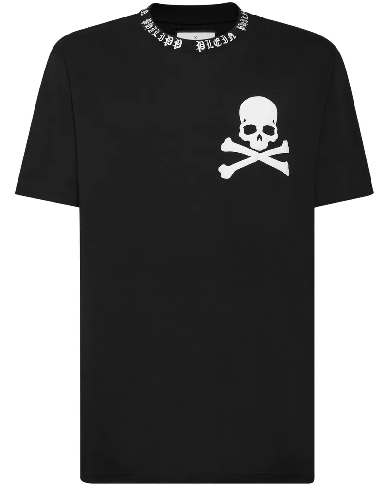 Philipp Plein T-Shirt mit Totenkopf-Print - Schwarz Schwarz