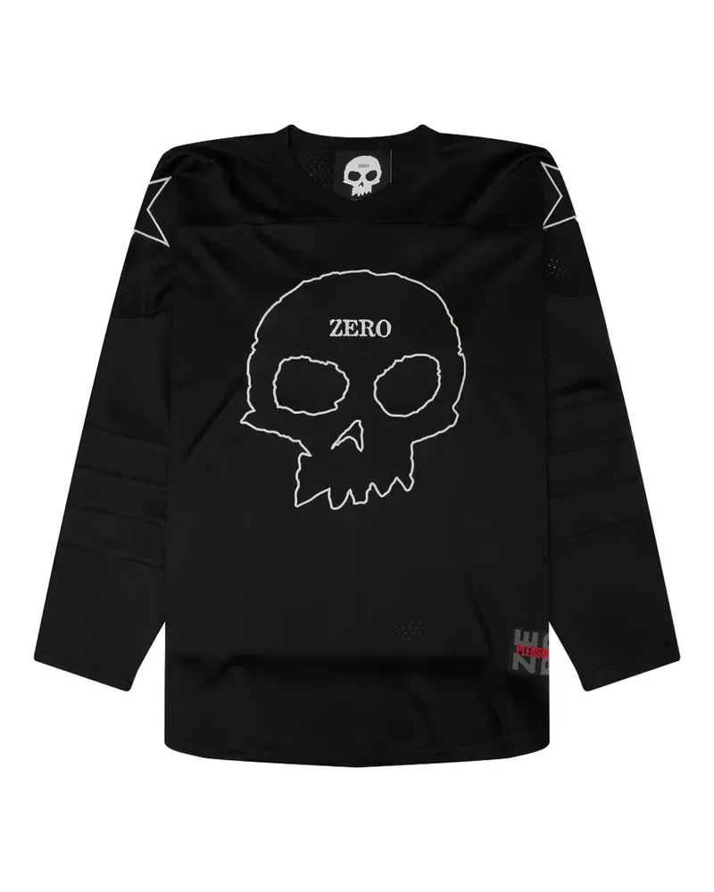 PLEASURES graphic jamie hockey jersey - Schwarz Schwarz