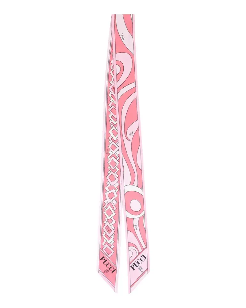 Emilio Pucci Seidenschal mit geometrischem Print - Rosa Rosa