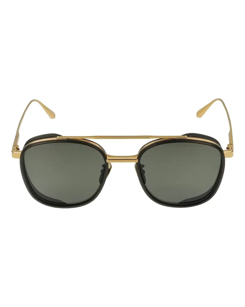 Linda Farrow Varo geometric-frame sunglasses - Schwarz Schwarz
