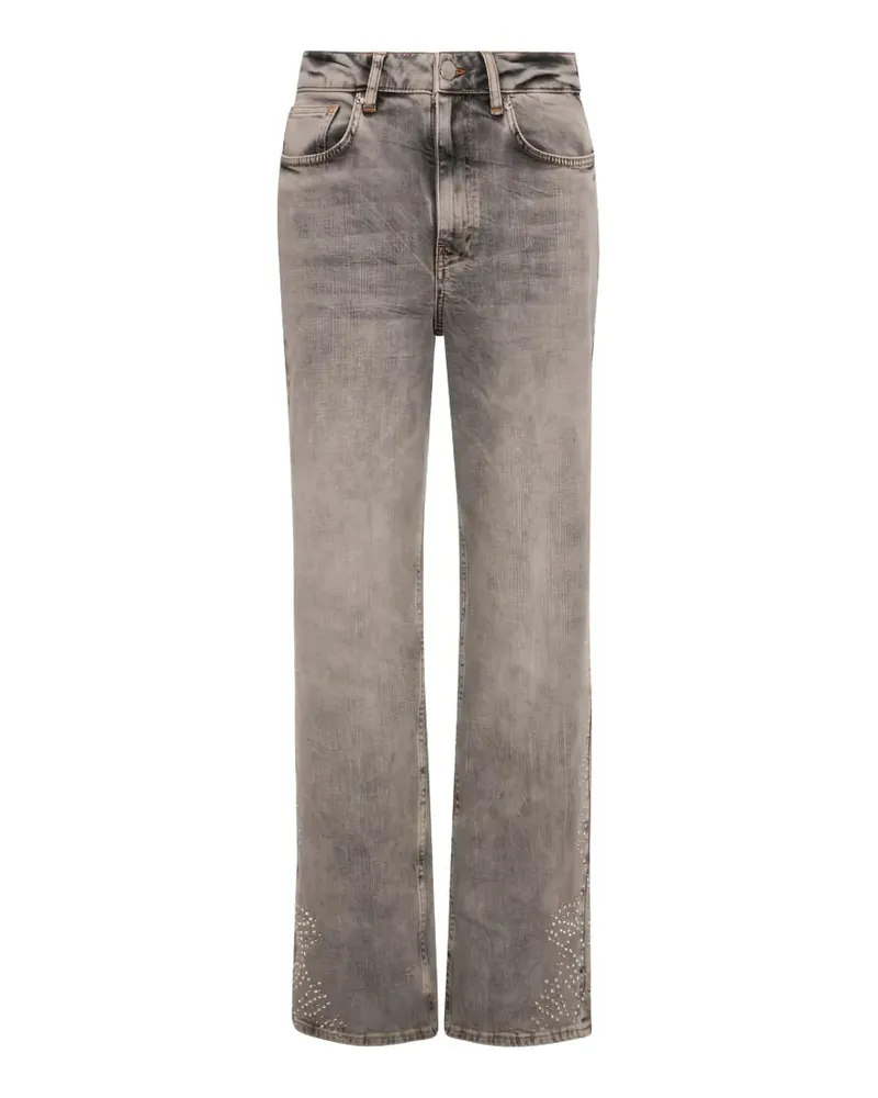 Fracomina embellished straight-leg jeans - Grau Grau