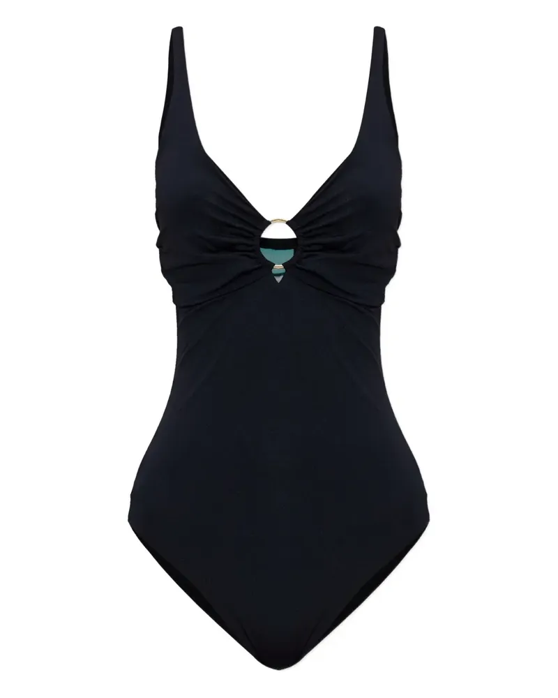 Melissa Odabash Badeanzug mit Ring - Schwarz Schwarz