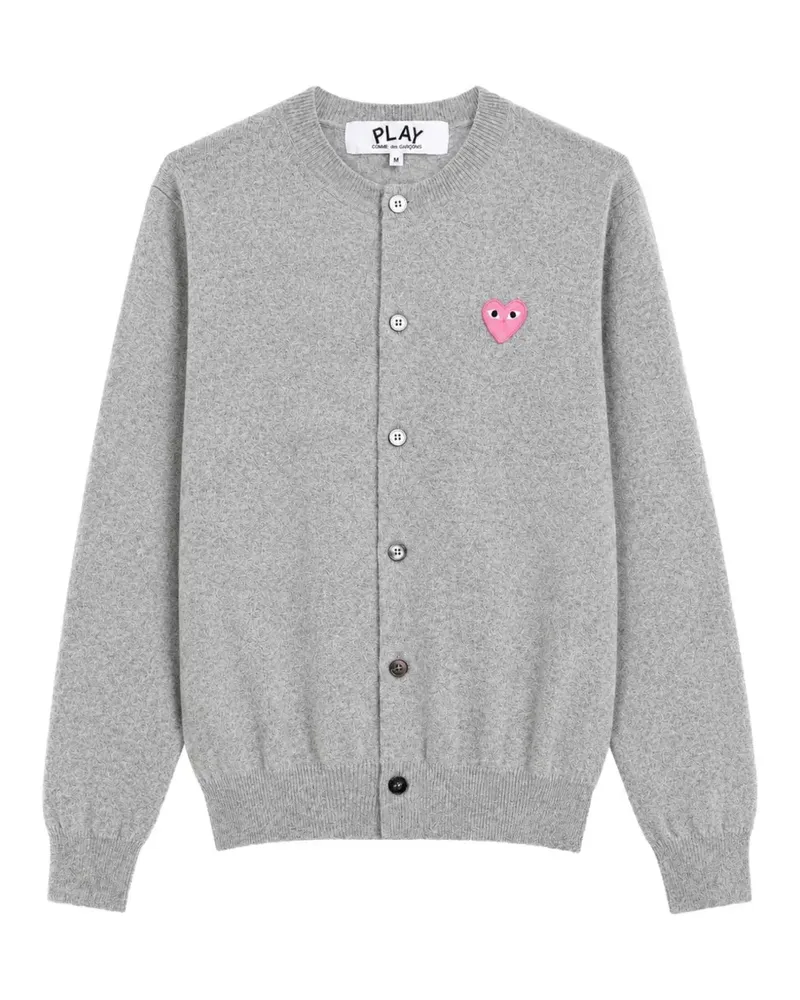 Comme des Garçons Cardigan mit Herz-Patch - Grau Grau