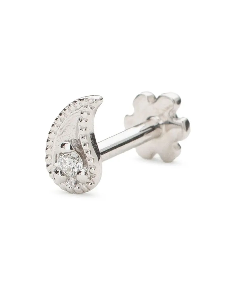 Maria Tash 18kt white gold Paisley single earring - Silber Silber