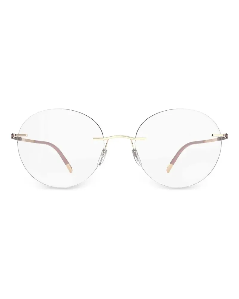 Silhouette rimless round-frame glasses - Gold Gold