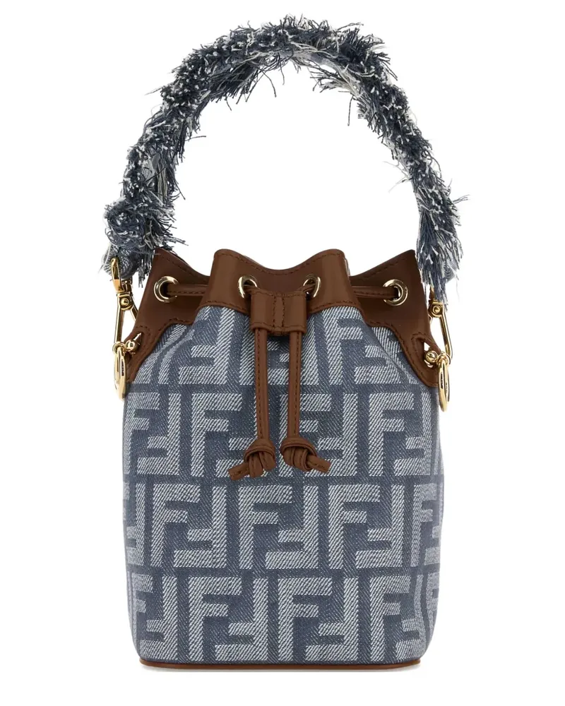 Fendi Mini Mon Tresor Beuteltasche mit FF - Blau Blau