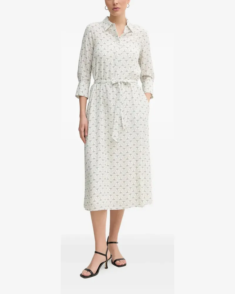 JOOP! Hemdkleid mit Blumen-Print - Weiß Weiß
