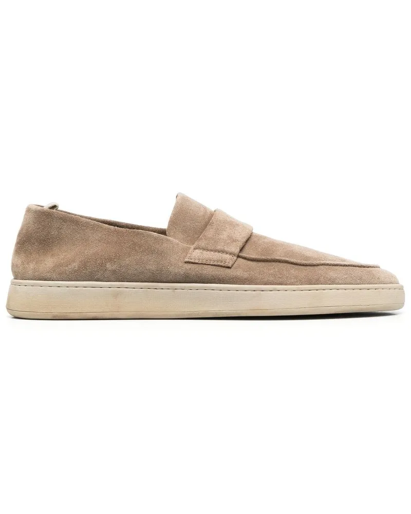 Officine Creative Italia Herbie Loafer aus Wildleder - Nude Nude