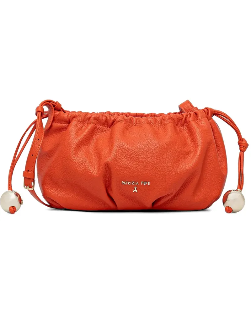 Patrizia Pepe small Bubble drawstring-detail bag - Orange Orange