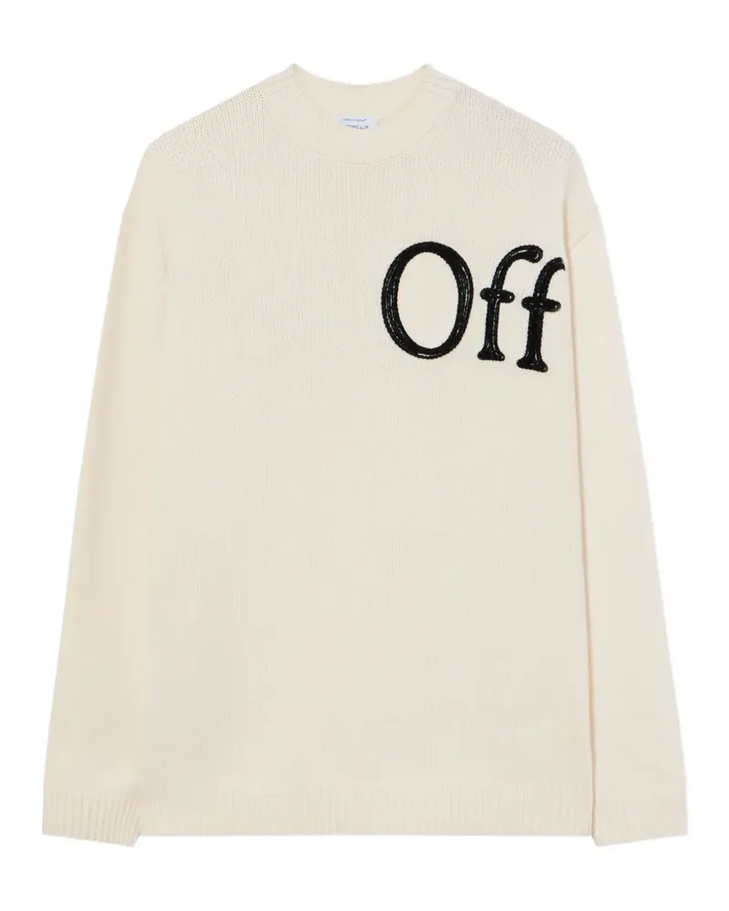OFF-WHITE Bookish Pullover mit Logo - Nude Nude