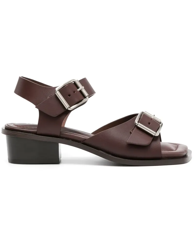 Christophe Lemaire Sandalen mit Schnalle 35mm - Braun Braun