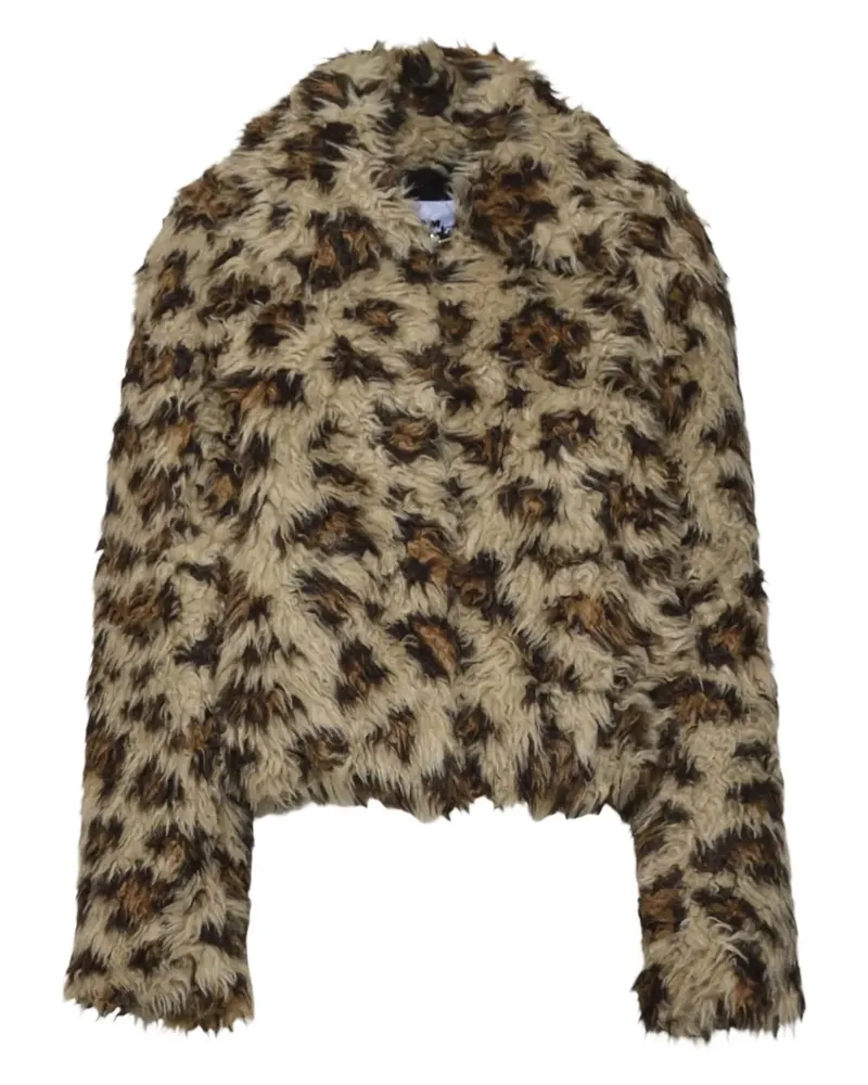 MSGM Jacke mit Leoparden-Print - Braun Braun
