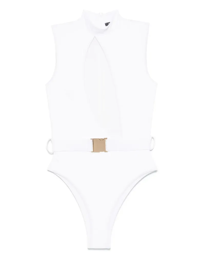 Noire Swimwear Leia Badeanzug - Weiß Weiß