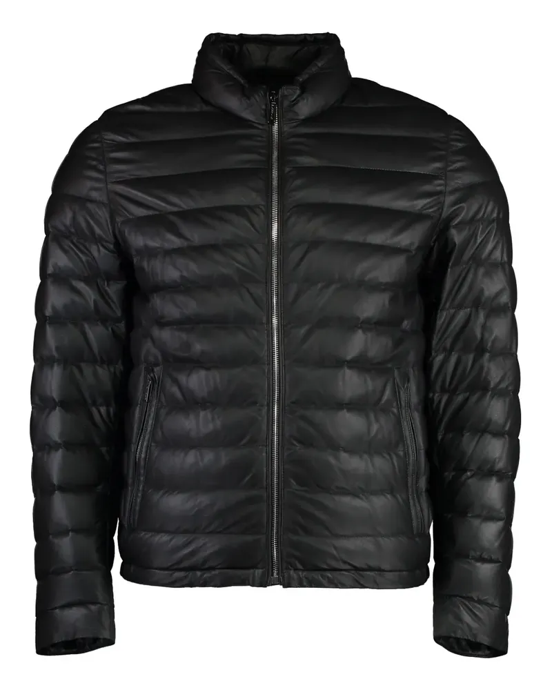MOORER Basile Lederjacke - Schwarz Schwarz