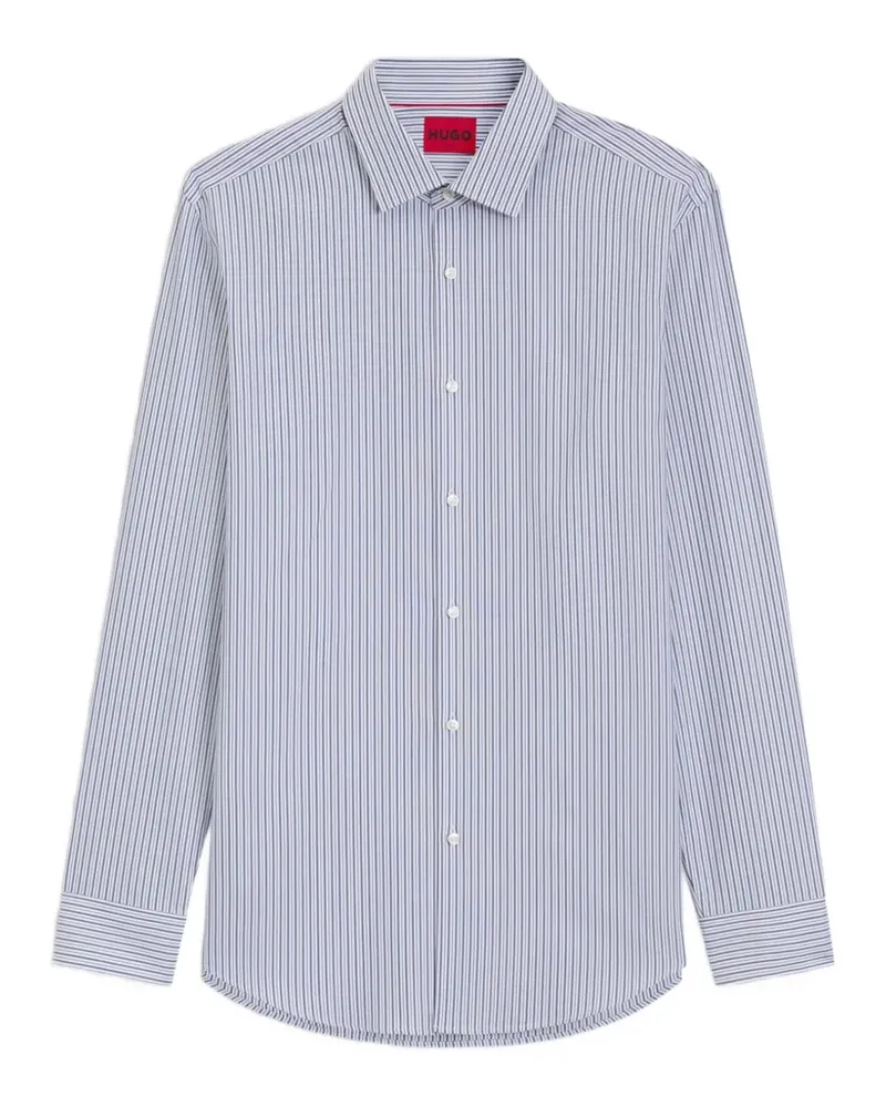 HUGO BOSS Gestreiftes Hemd - Weiß Weiß