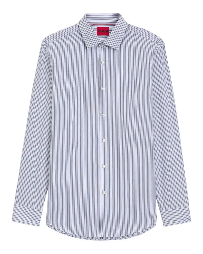 HUGO BOSS Gestreiftes Hemd - Weiß Weiß