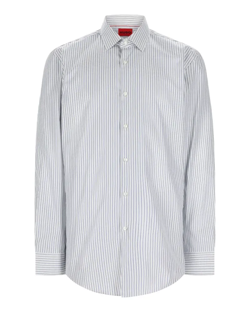 HUGO BOSS Gestreiftes Hemd - Weiß Weiß
