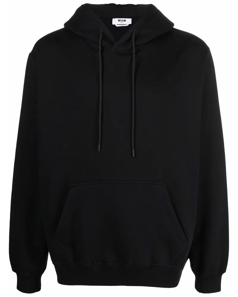 MSGM Hoodie mit Logo-Print Schwarz