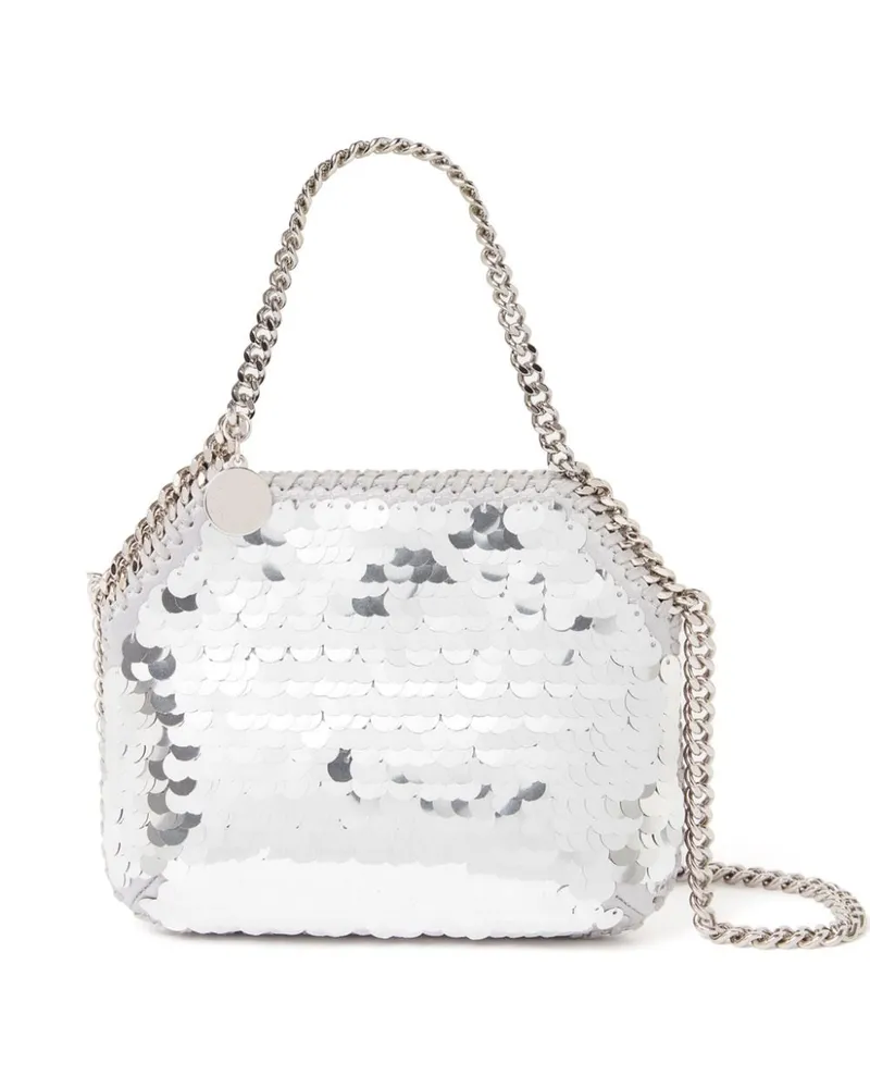 Stella McCartney Mini Falabella Schultertasche Silber