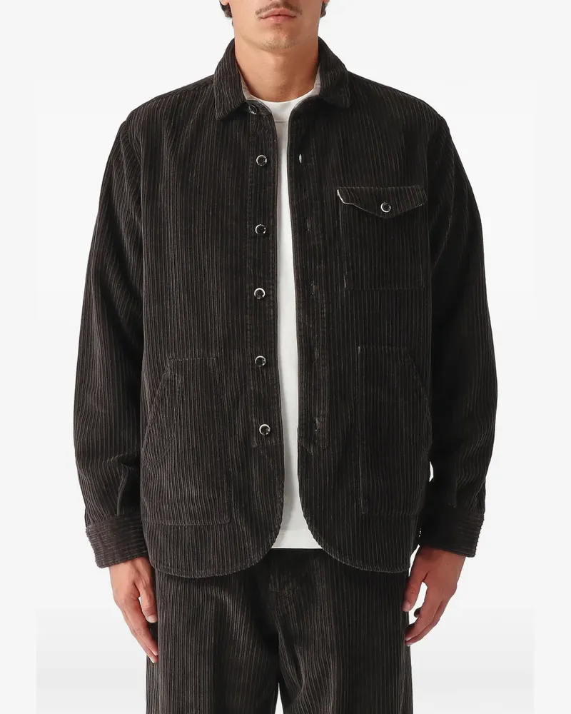 nine:inthe:morning Bob corduroy pocket-detail shirt jacket - Braun Braun