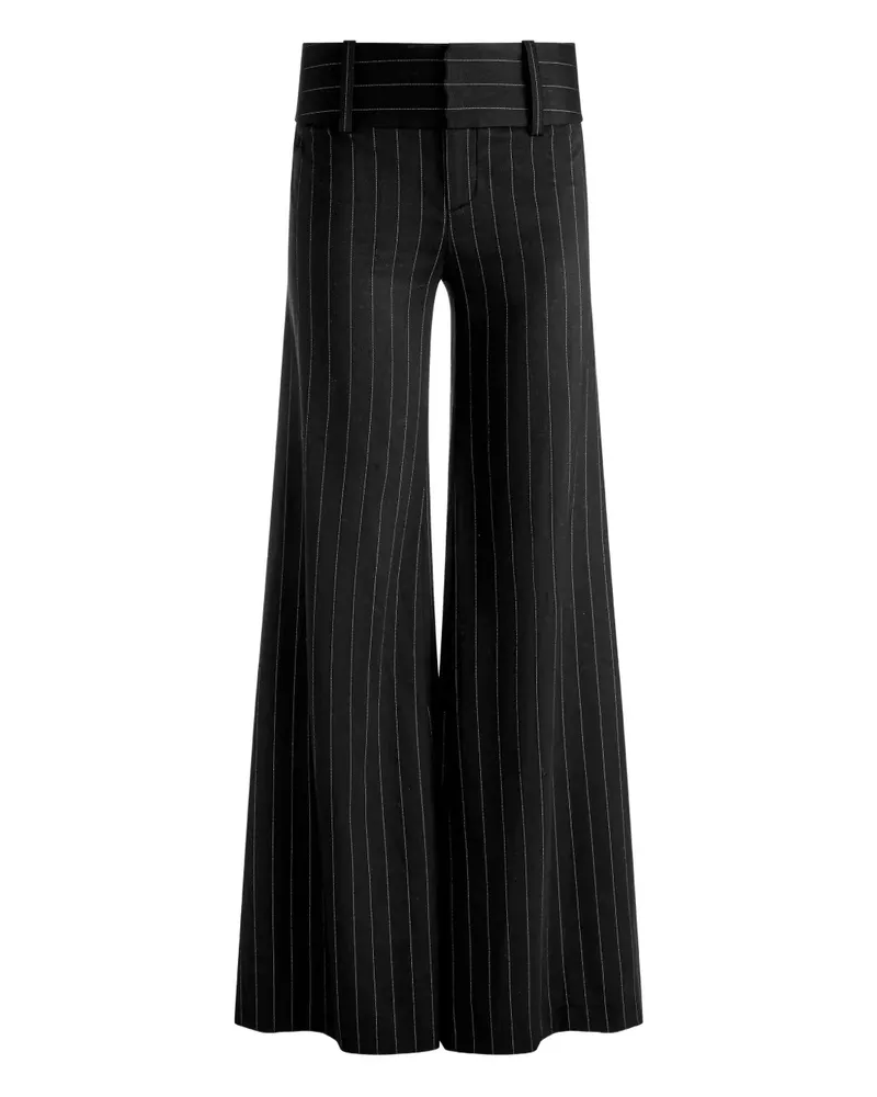 Alice + Olivia Olivia Hose mit Nadelstreifen - Schwarz Schwarz