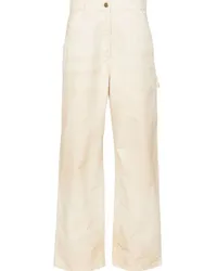 Golden Goose Weite Hose mit hohem Bund Nude